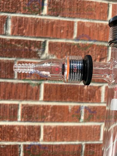 Used Ace Glass  3000 mL Vacuum Trap w/ #25 Threaded, 2 Tubing Adapters