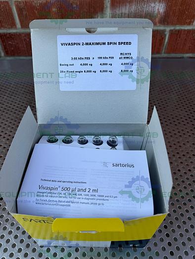 Sartorius  VS0251 Vivaspin 2 Centrifugal Concentrators Membrane 300,000 MWCO PES