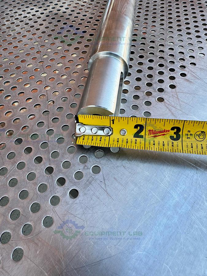 SPX Stainless Steel Mixing Tank Impeller 100" x 14" x 1.5" w/ Flange Fitting