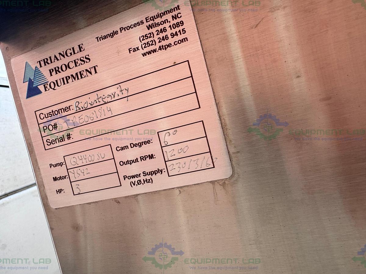 Used Triangle Process Quattroflow Q4400SU 4-Piston Diaphragm Pump w/ 3 HP Motor