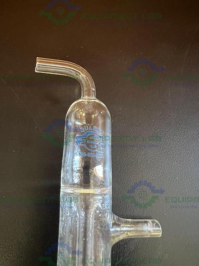 Used Quark Enterprises Vacuum Trap One Piece w/ Top Inlet Tube Bent At a 90° Angle