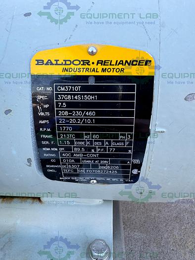 Used Fristam FZX2150 Centrifugal Pump Skid w/ Baldor Reliance 7.5 HP Motor 208/460V