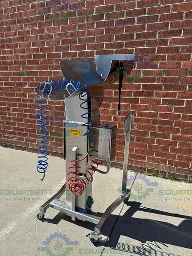 Used Palamatic PALPharma Tip Air Operated Portable Drum Tilter / Lift SWL 100 Kg