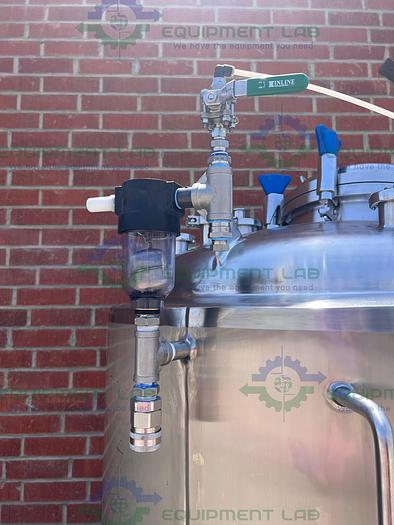 Used ITT  1000 Liter Stainless Steel Jacketed Reactor 60 PSI w/ Bottom Mag Mixer