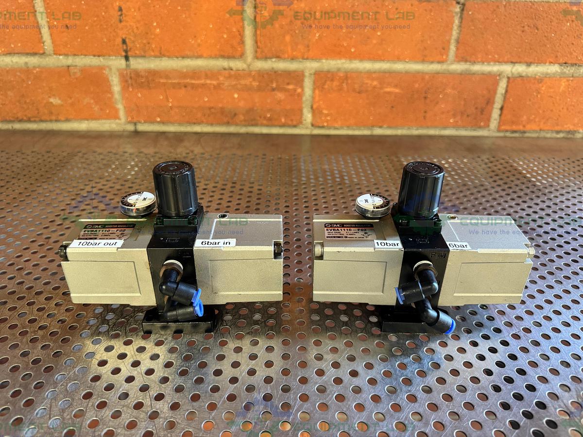 Used SMC EVBA1110-F02  Pneumatic Booster Regulator / Booster Cylinder  0.1-1.0 MPa