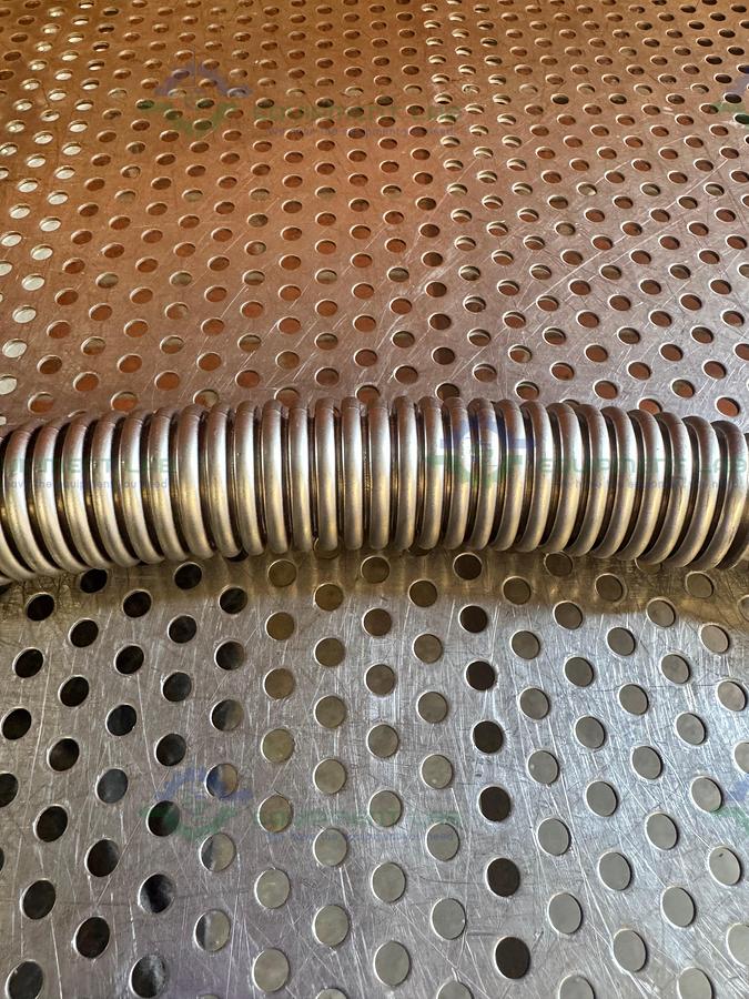 Used Stainless Steel Bellows Flexible Vacuum Hose 12" w/ KF 25 Fitting