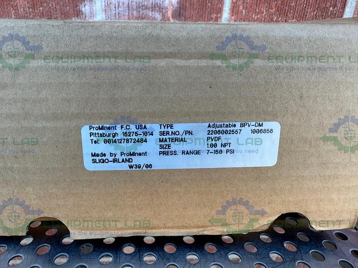 Prominent  Adjustable BPV-DM Pressure Relief Valves