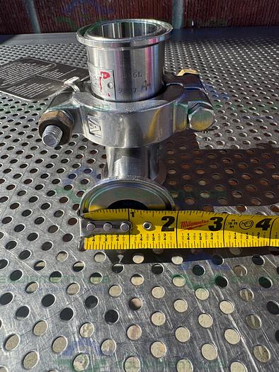 Used BS&B GR-C Safety Head 1 1/2" Fitting w/ 45 PSIG Rupture Disc, 1" Tee Fitting