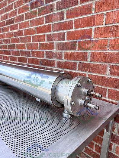 Used Finn-Aqua  Stainless Steel Jacketed Heat Exchanger 9" x 80"