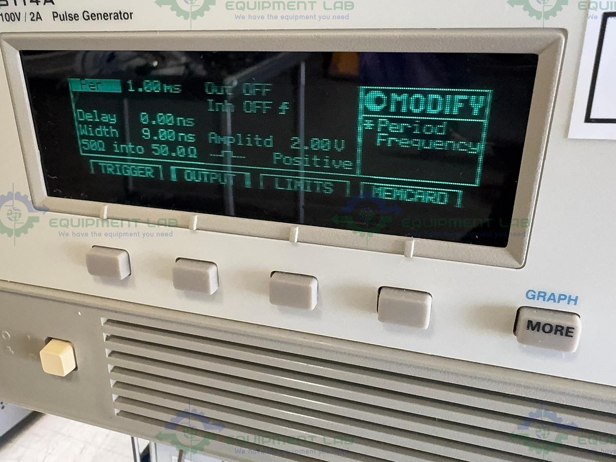 Used Agilent / HP Hewlett Packard 8114A High Power Pulse Generator 100V / 2A