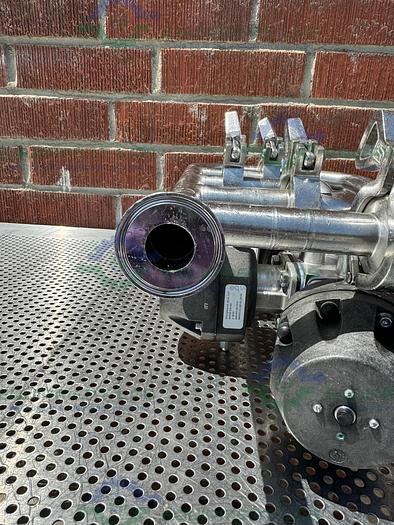 Used 5 ITT Pure Flo Advantage Stainless Steel Diaphragm Valve w/ 1" Sanitary Fittings