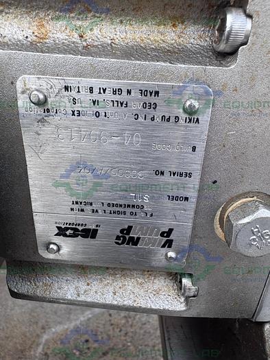 Used Idex Wright Flow  S1L Rotary Lobe w/Stainless 1/2 HP Motor, Controller