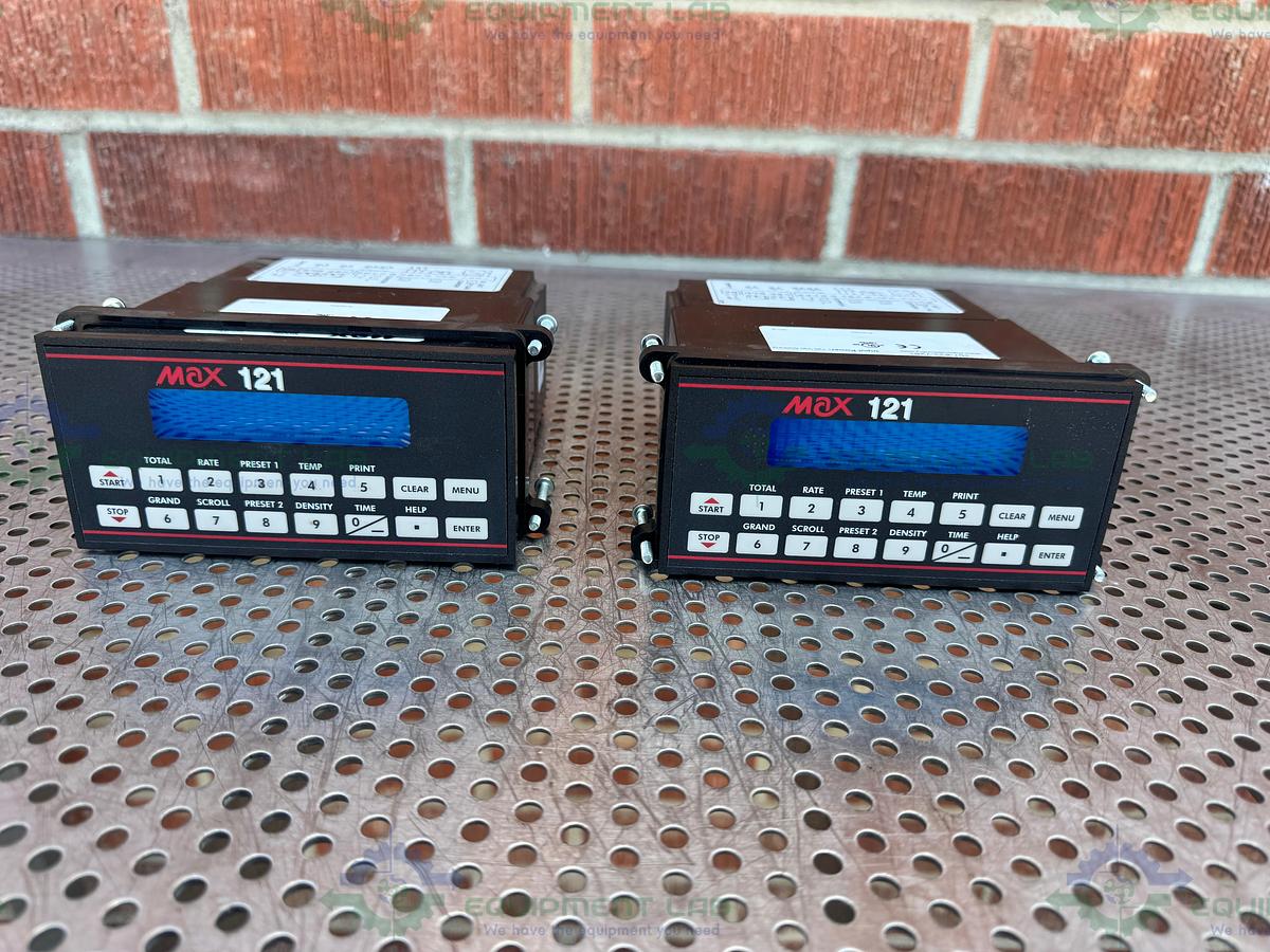 Used Max Machinery 121-200 Flow Indicator Controller 120 Vac 50/60 Hz