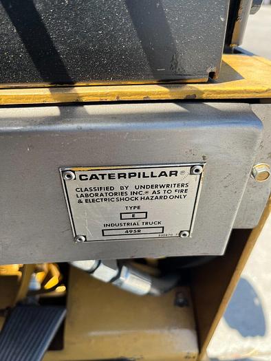 Used Caterpillar 5000# Electric Sit Down Forklift M50BLP / 495R Cushion Tires 120"