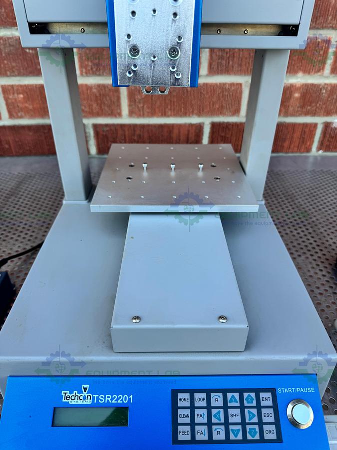 Used TECHON TSR2201 Dispensing Robot 3-axis 200mm X 200 mm