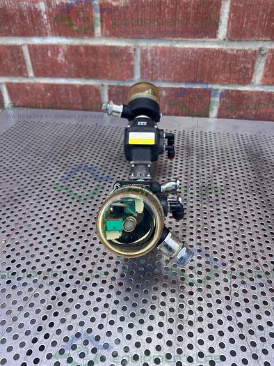 Used 2 ITT Advantage 3 Way Stainless Steel Diaphragm Valves w/ Valve Positioner