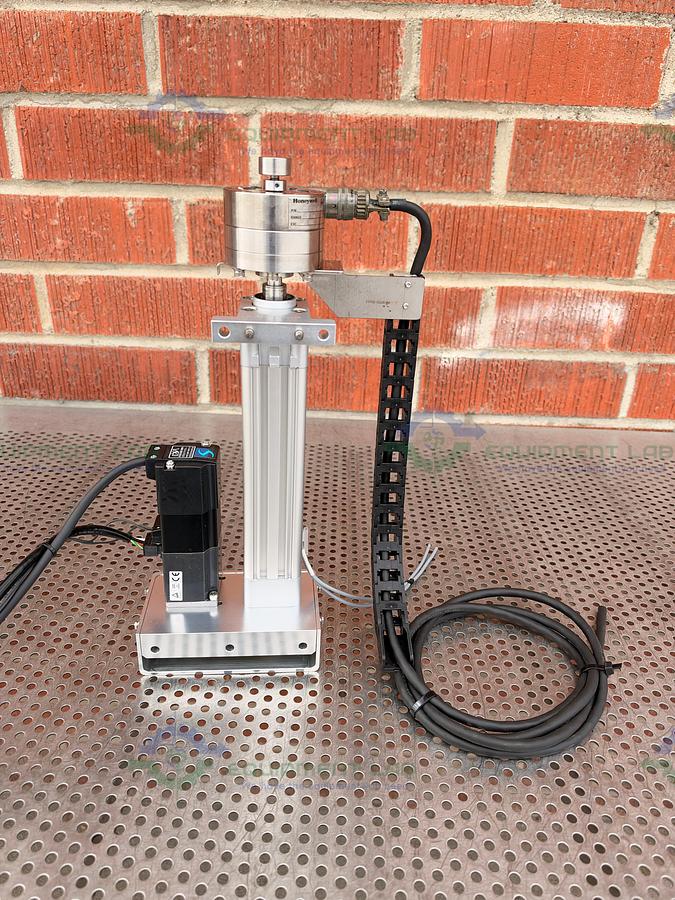 Used Festo DNCE-32-100-BS-"3"P-Q Size 32 Standard Cylinder w/Mitsubishi Motor
