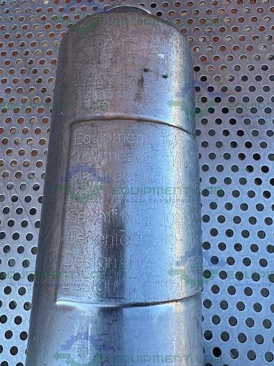 Used Allegheny Bradford 6.2 Liter Stainless Steel Filter Housing 150 PSI
