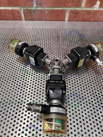 Used 3 ITT Advantage 4 Way Stainless Steel Diaphragm Valves w/ Valve Positioner