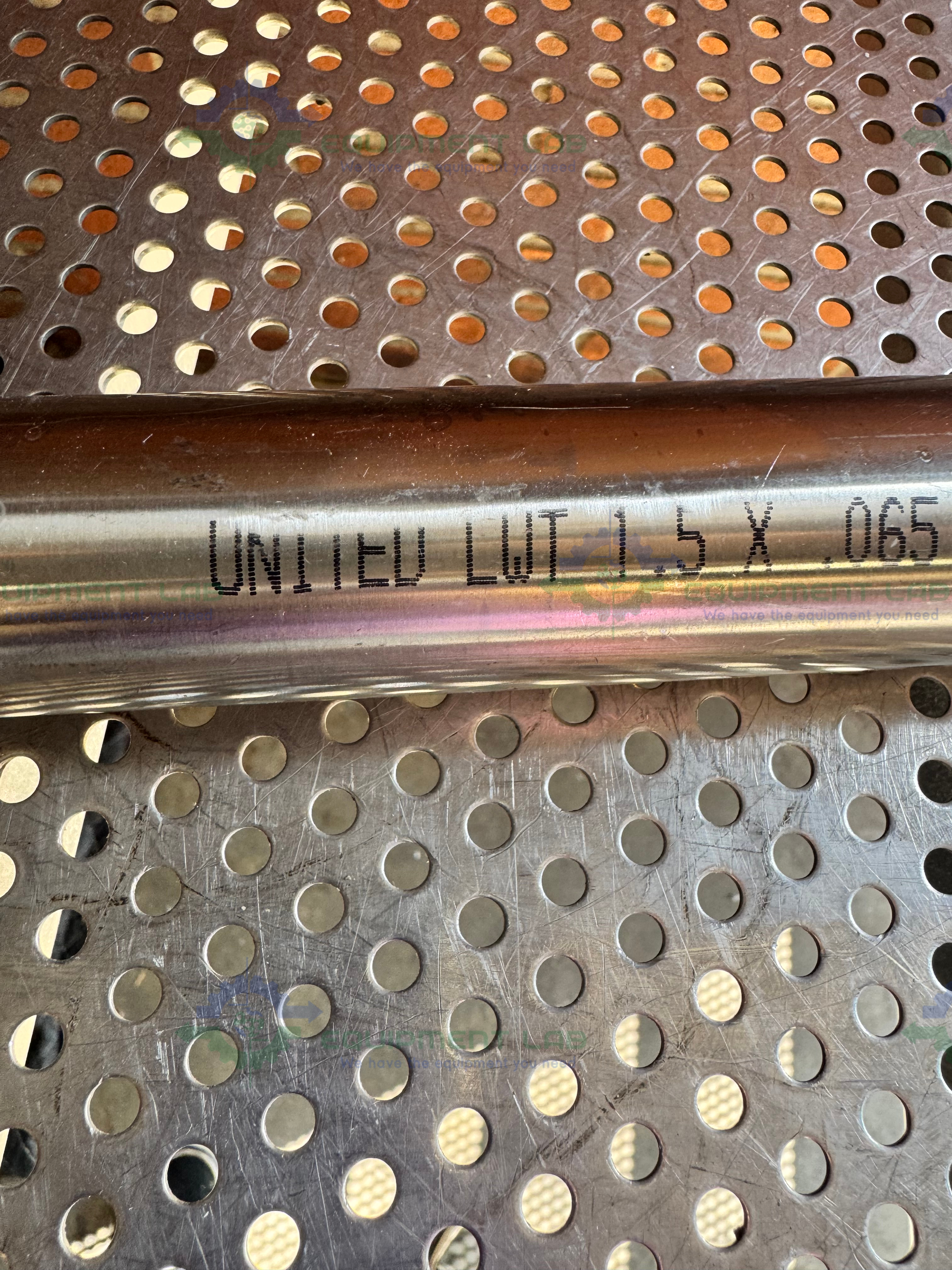 Used Stainless Steel KF 40 Nipple Vacuum Fitting 17" Length