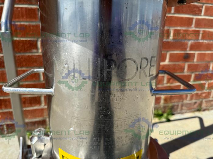 Used Allegheny /Millipore Stainless Steel Double Cartridge Filter Housing Skid 9" &4"