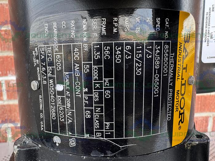 Used Grundfos CRN15-2 A-CA-G-E-HQQE Vertical Centrifugal Pump w/ 1/3 HP Motor