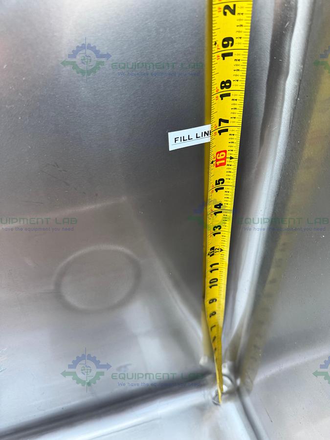 Used Sani Matic Stainless Steel 400 L COP System Parts Washer Skid w/ Heating, Pump