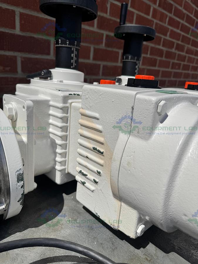 Used Lewa LDD2 Duplex Hydraulic Diaphragm Metering Pump w/ Baldor 5 HP Motor