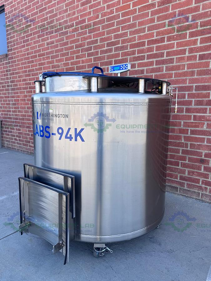 Used Worthington Industries LABS-94K Liquid Nitrogen Cryogenic Storage Tank