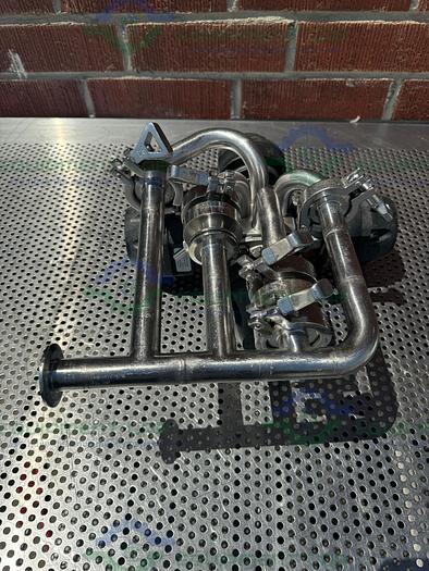 Used 4 ITT Pure Flo Advantage Stainless Steel Diaphragm Valve w/ 1" Sanitary Fitting