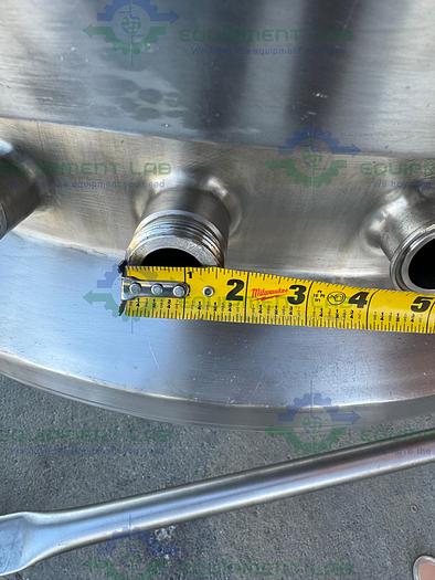 Used DCI 800 Liter Stainless Steel Jacketed Reactor 45 PSI w/ 0.5 HP Mixer