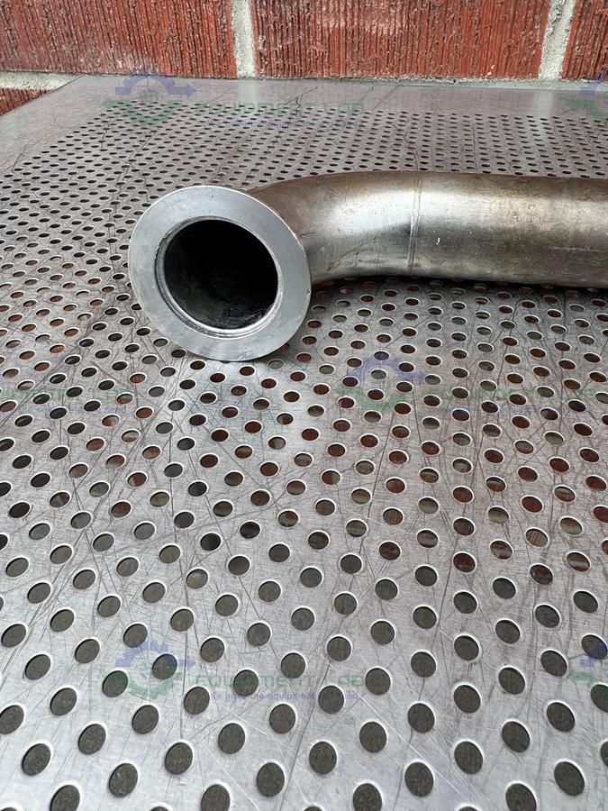 Used 3- Way Stainless Steel KF 50  Nipple Vacuum Fitting 27" Length