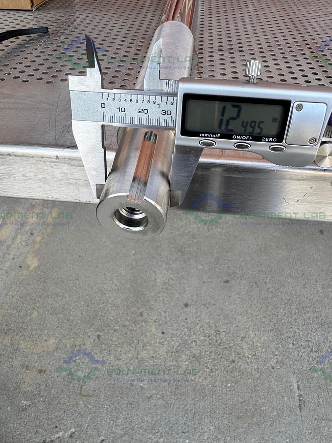 SPX Stainless Steel Mixing Tank Impeller 100" x 14" x 1.5" w/ Flange Fitting