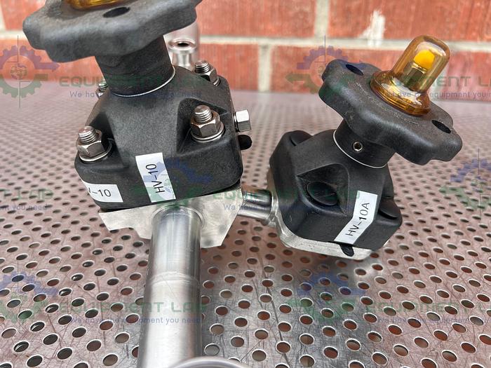 Used ITT Pure Flo  1-316L-RA20MAX 5 -Way Diaphragm Valve w/ 1", 3/4"  Sanitary Fitting