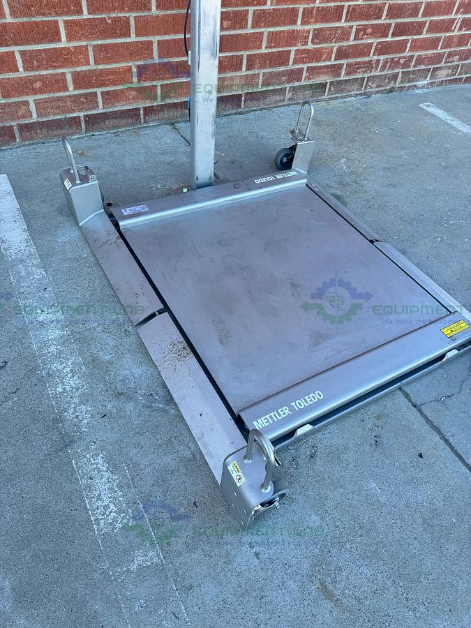 Used Mettler Toledo PUA669 Stainless Steel Scale 500 lbs w/ 36" x 36" Platform, Ramps