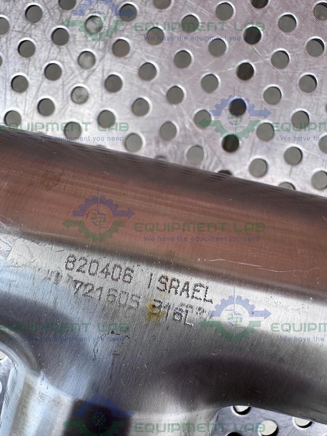 Used 3 Way 316L Stainless Steel Tee w/ 2" Sanitary Fittings & 2" Center