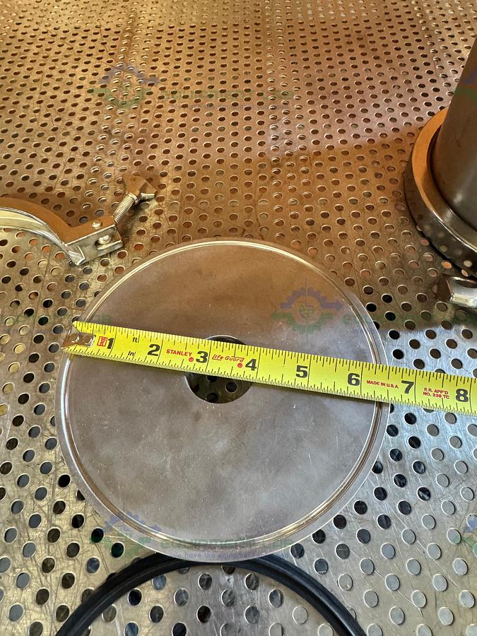 Used Stainless Steel 6.5" x 12" Column w/ 1 1/2" Sanitary Fitting Port