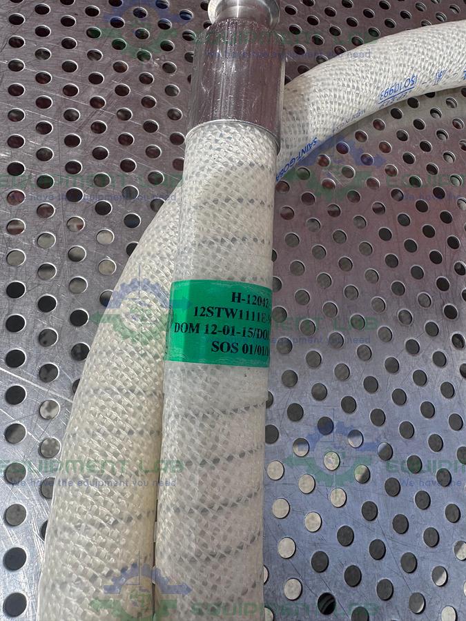 Used Sani Tech  STHT-W-0750 96" Silicone Hose w/ 3/4" Sanitary Fitting
