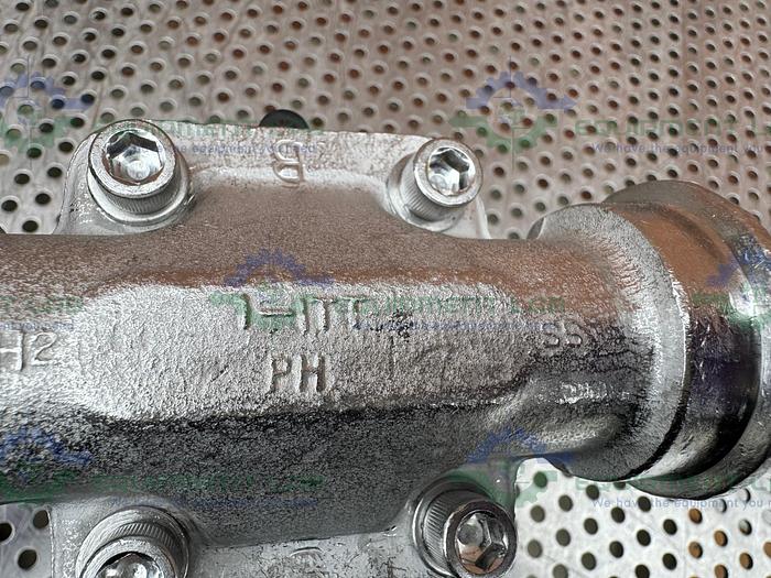 Used ITT Pure Flo 316L Stainless Steel Diaphragm Valve w/ 1" Sanitary Fitting