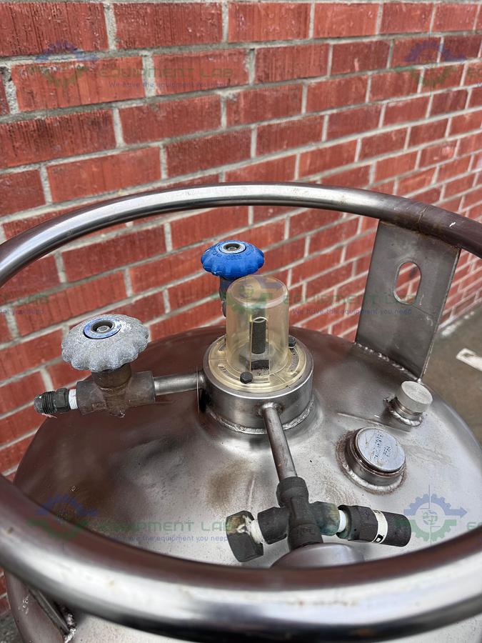 Used Taylor Wharton XL-160 Liquid Nitrogen Cryogenic Storage Tank 100 PSI