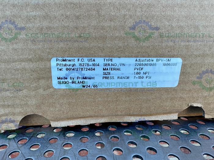 Prominent  Adjustable  BPV-SM Pressure Relief Valves