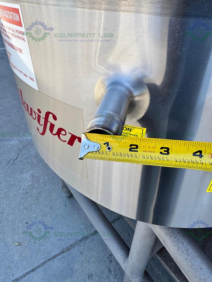 Breddo Likwifier Unused Jacketed 25 Gallon w/ Scrape Agitation mfg 2006