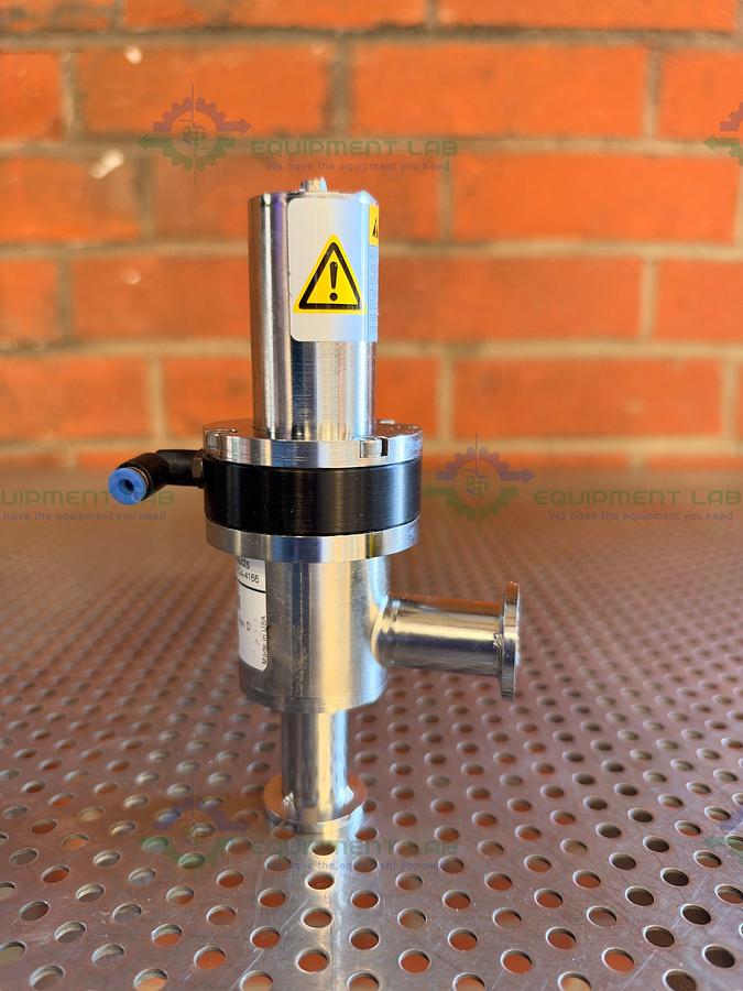 Used Nor-Cal Products ESVP-0752-NW8 Right Angle Valve w/ KF 16/10 Vacuum Fitting