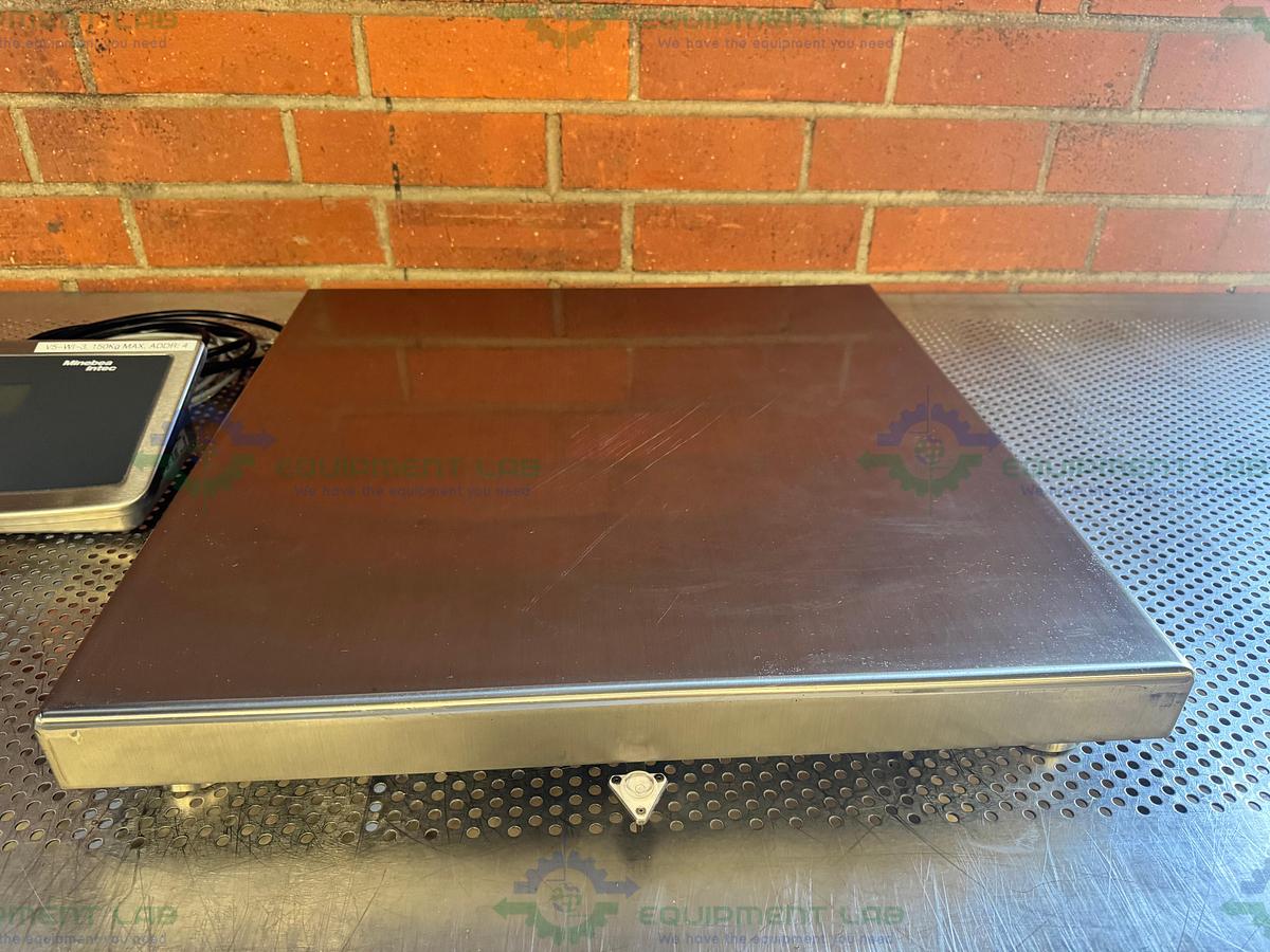 Used Sartorius Minebea Intec Stainless Steel Scale 24" x 24" w/ CAIS1-U, 300 LBS