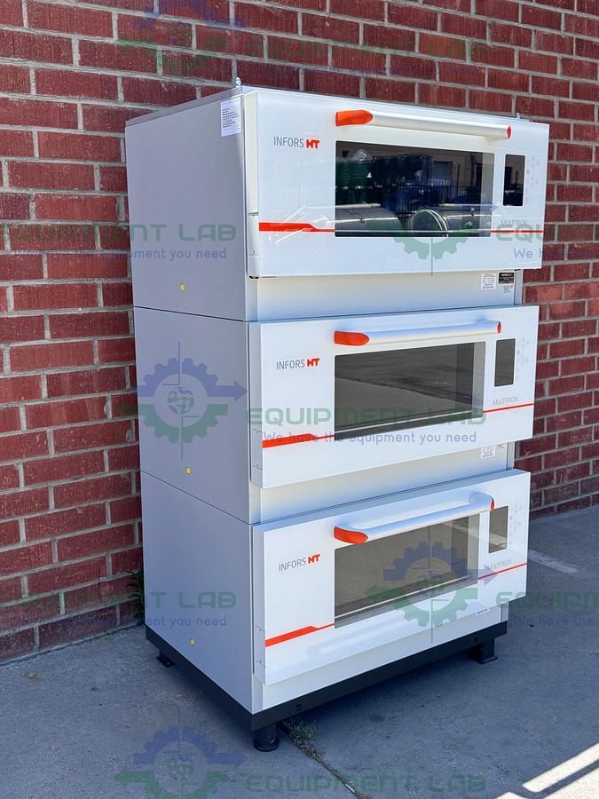 Used Infors HT I8000A Triple Stacked Incubator Shaker 65°C w/ CO2 and Humidity, MFG 2022