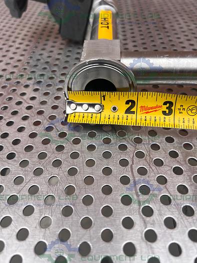 Used ITT Pure Flo 1-316L-SFV5-CWP150 3 -Way Diaphragm Valve w/ 1" Sanitary Fitting