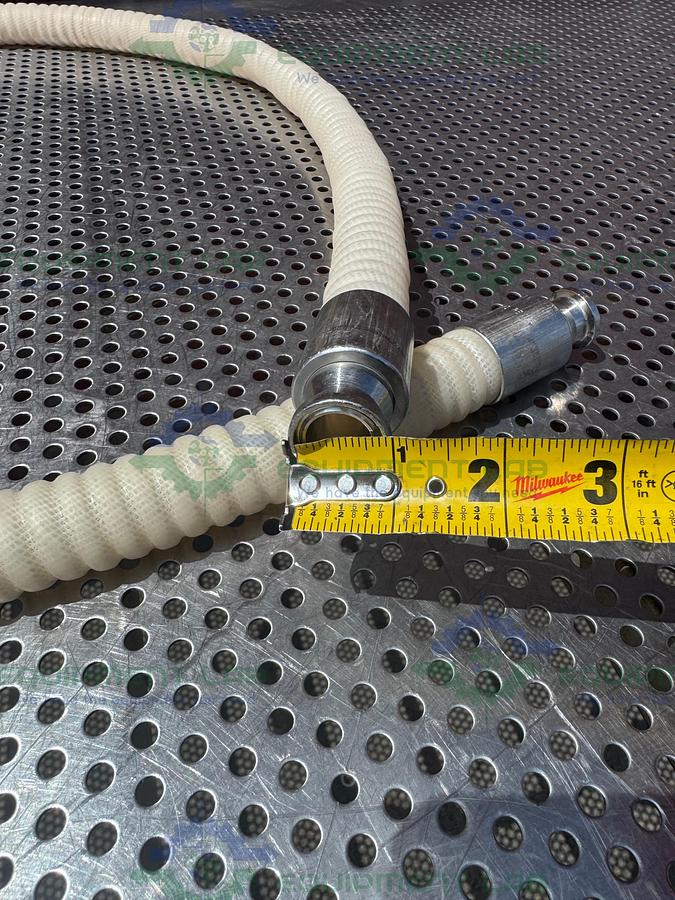 Used Unbranded 72" Silicone Flexible  Hose w/ 3/4" Sanitary Fitting