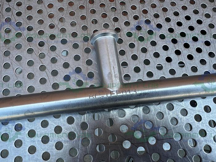 Used Lot of 4 - Unbranded 316 Stainless Steel Tee w/ 3/4" Sanitary Fitting