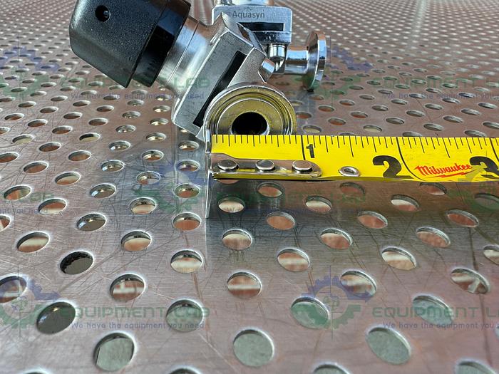 Used 2 Aquasyn 6155535 Diaphragm Valve w/ 1/2" Sanitary Fittings