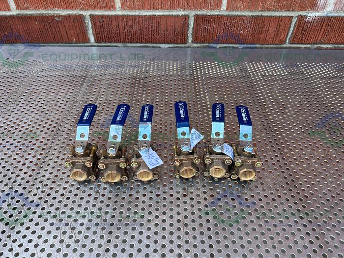 Used Nibco 595-Y-66 Bronze Ball Valve 600 CWP w/ 1/2" Threaded Fitting